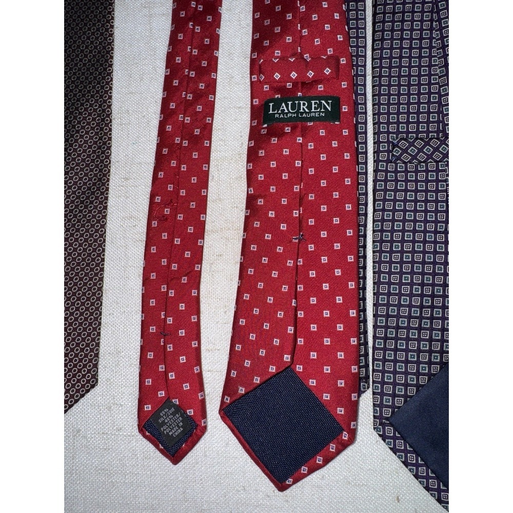 Men's Neck Tie NeckTie LOT of‎ 4 Polo Ralph Lauren Italy - Picture 7 of 8